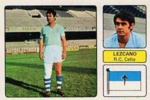 Liga 73-74. Lezcano (R.C. Celta de Vigo). Editorial Fher. 📸: Juan Álvarez.