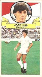 Liga 85-86. José Luís (Sevilla C.F.). Ediciones Este.