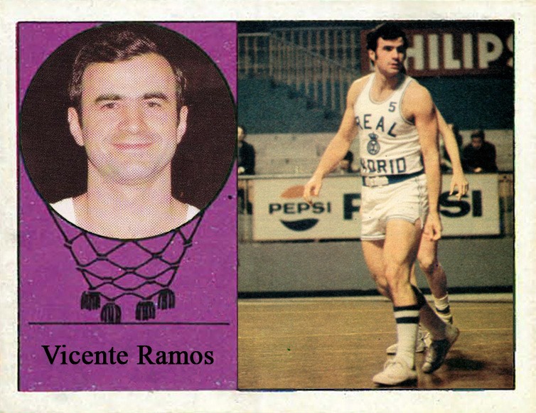 Vicente Ramos (Real Madrid). 📸: Cromo-Montaje del Grupo de Facebook Nuestros álbumes de cromos.