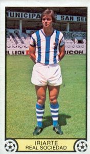 Liga 79-80. Iriarte (Real Sociedad). Ediciones Este. 📸: Toni Izaro.