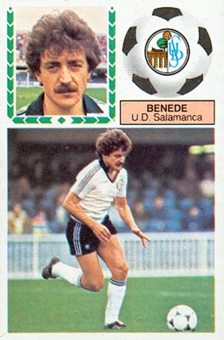 Liga 83-84. Benedé (U.D. Salamanca). Ediciones Este. 📸: Toni Izaro.
