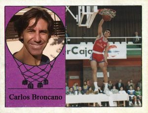 Carlos Broncano (B.C.C. Santa Coloma) 📸: Cromo-Montaje del Grupo de Facebook Nuestros álbumes de cromos.
