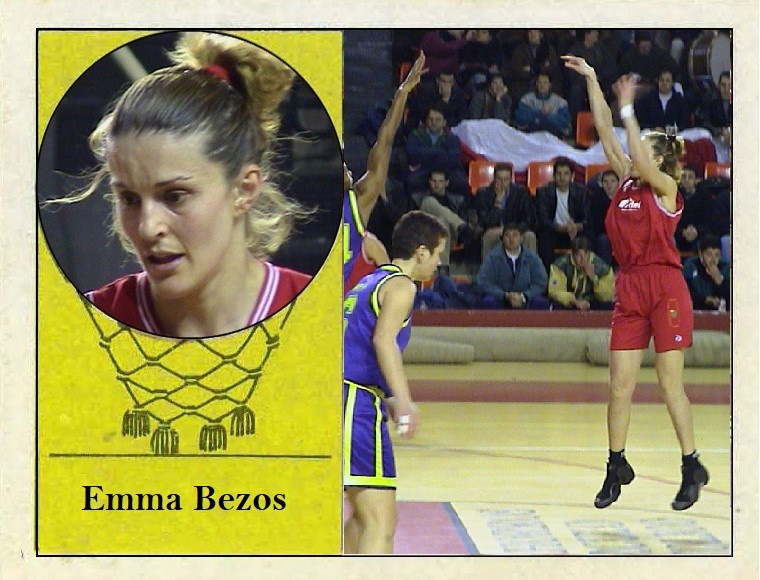 Emma Bezos (C.B. Ciudad de Burgos). 📸: Cromo-Montaje del Grupo de Facebook Nuestros álbumes de cromos.