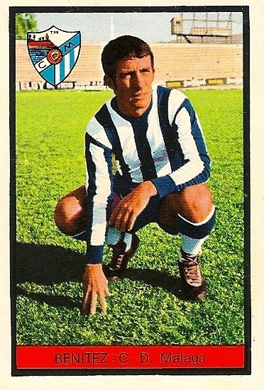 Campeonato de Liga 1972-73 Antonio Benitez (CD Málaga). Editorial Fher. 📸: Juan Álvarez.