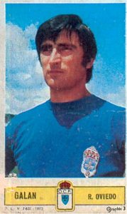 Liga 73-74. Galán (Real Oviedo). Ediciones Este. 📸: Toni Izaro.