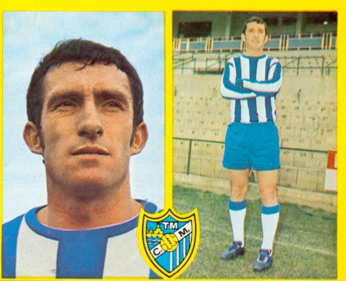 Liga 72-73. Benítez (C.D. Málaga). Ediciones Este. 📸: Toni Izaro.