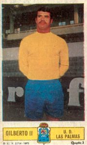 Liga 73-74. Gilberto II (U.D. Las Palmas). Ediciones Este. 📸: Toni Izaro.