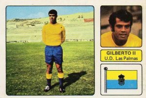 Liga 73-74. Gilberto II (U.D. Las Palmas). Editorial Fher. 📸: Juan Álvarez.