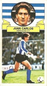 Liga 85-86. Fichaje Nº 5 Juan Carlos (Hércules C.F.). Ediciones Este.
