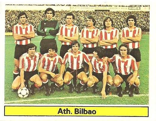 Liga 81-82. Alineación Athletic Club de Bilbao (Athletic Club de Bilbao). Ediciones Este.