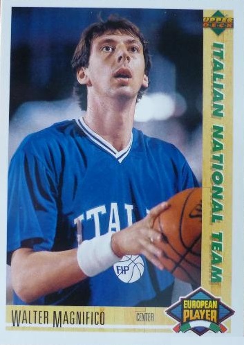 1992. NBA. Walter Magnifico (Italia). Upper Deck. 📸: José Martín.