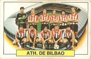 Liga 83-84. Alineación Athletic Club de Bilbao (Athletic Club de Bilbao). Ediciones Este.