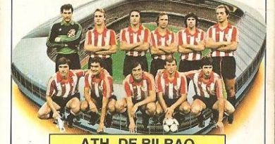 Liga 83-84. Alineación Athletic Club de Bilbao (Athletic Club de Bilbao). Ediciones Este.