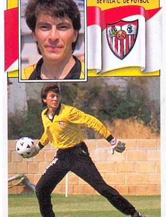 Liga 88-89. Dassaev (Sevilla F.C.). Ediciones Este. 📸: Toni Izaro.