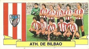 Liga 85-86. Alineación Athletic Club de Bilbao (Athletic Club de Bilbao). Ediciones Este.