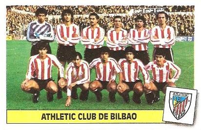 Liga 86-87. Alineación Athletic Club de Bilbao (Athletic Club de Bilbao). Ediciones Este.