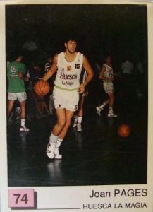 Basket 91 ACB. Joan Pagés (C.B. Magia Huesca). Ediciones Panini. 📸: Fernando Salgado Romero.