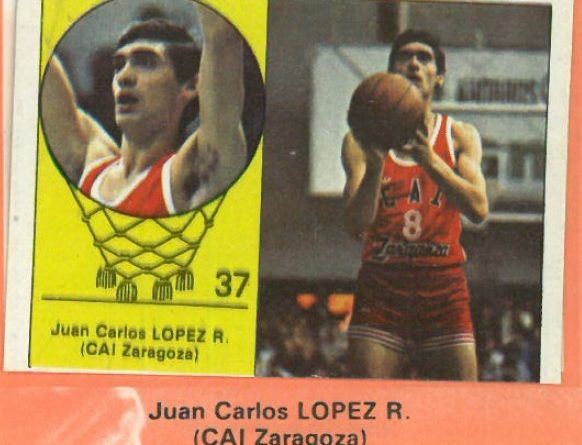 Campeonato Baloncesto Liga 1984-1985. J.C. López R. (CAI Zaragoza). Ediciones J. Merchante - Clesa. 📸: Emilio Rodríguez Bravo.