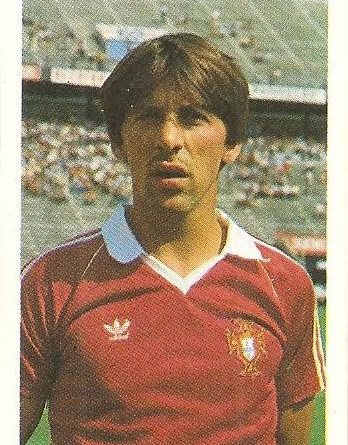 Eurocopa 1984. Carlos Manuel (Portugal) Editorial Fans Colección.