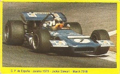 Grand Prix Ford 1982. Jackie Stewart (March). (Editorial Danone).