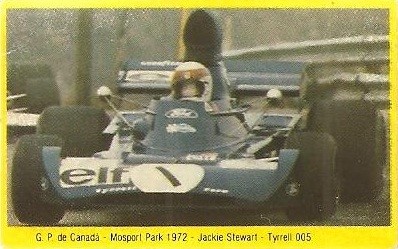 Grand Prix Ford 1982. Jackie Stewart (Tyrrell 005). (Editorial Danone).