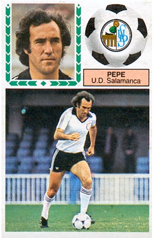Liga 83-84. Pepe (U.D. Salamanca). Ediciones Este. 📸: Toni Izaro.