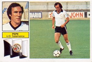Liga 82-83. Pepe (U.D. Salamanca). Ediciones Este. 📸: Toni Izaro.