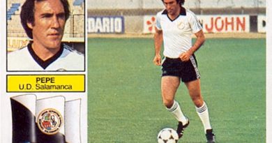 Liga 82-83. Pepe (U.D. Salamanca). Ediciones Este. 📸: Toni Izaro.