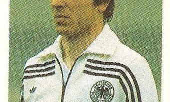 Eurocopa 1984. Klaus Fischer (República Federal de Alemania) Editorial Fans Colección.