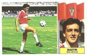 Liga 86-87. Martín (Real Murcia). Ediciones Este.