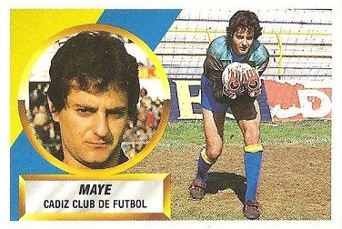 Liga 88-89. Mayé (Cádiz C.F.). Ediciones Este.