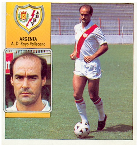Liga 92-93. Argenta (Rayo Vallecano). Ediciones Este. 📸: Toni Izaro.