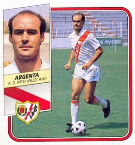 Liga 89-90. Argenta (Rayo Vallecano). Ediciones Este. 📸: Toni Izaro.