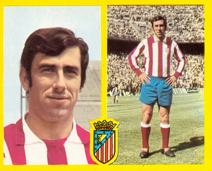 Liga 72-73. Adelardo (Atlético de Madrid). Ediciones Este. 📸: Toni Izaro.