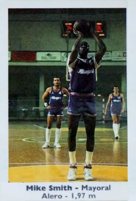 Basket Cromos 88-89. Mike Smith (Mayoral Maristas). Editorial J. Merchante – Bollycao. 📸: Fernando Lozano.