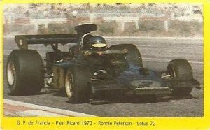 Grand Prix Ford 1982. Ronnie Peterson (Lotus). (Editorial Danone).