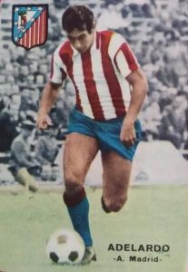 Liga 67-68. Adelardo (Atlético de Madrid). Editorial Fher. 📸: José Mateos.
