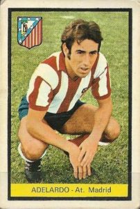 Liga 72-73. Adelardo (Atlético de Madrid). Editorial Fher. 📸: Juan Álvarez.