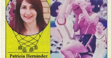 Patricia Hernández (Selección española de baloncesto femenino). 📸: Cromo-Montaje del Grupo de Facebook Nuestros álbumes de cromos