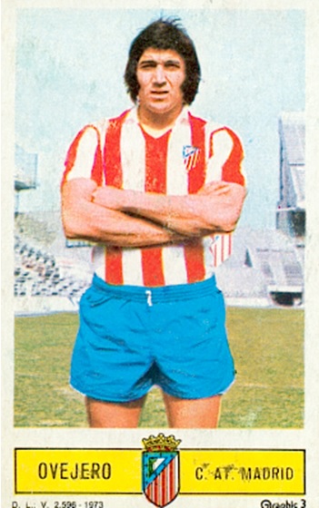 Liga 73-74. Ovejero (Atlético de Madrid). Ediciones Este. 📸: Toni Izaro.