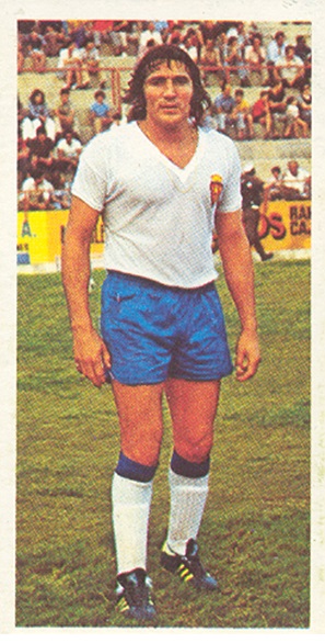 Liga 75-76. Ovejero (Real Zaragoza). Ediciones Este. 📸: Toni Izaro.