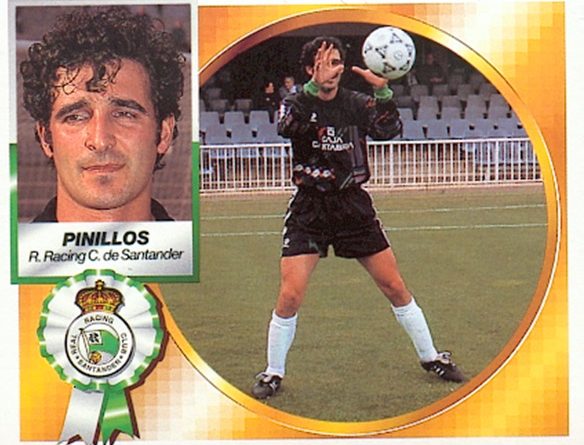 Liga 94-95. Pinillos (Real Racing Club de Santander). Ediciones Este. 📸: Toni Izaro.