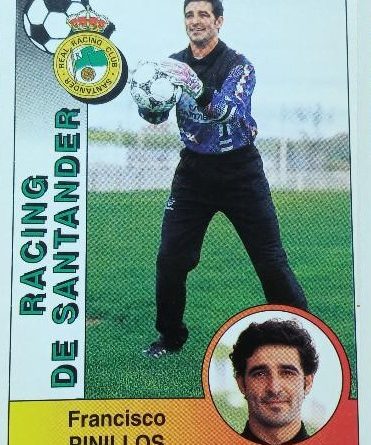 Liga 94-95. Pinillos (Real Racing Club de Santander). Editorial Panini. 📸: Hugo López.