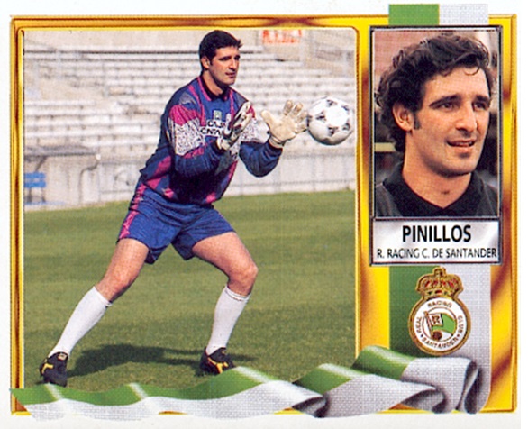 Liga 95-96. Pinillos (Real Racing Club de Santander). Ediciones Este. 📸: Toni Izaro.
