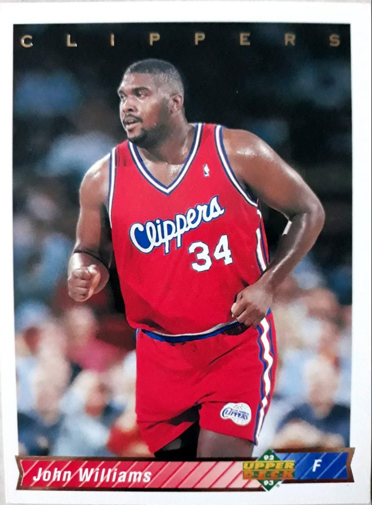 NBA 1992-1993. John Williams (Los Angeles Clippers). Upper Deck.