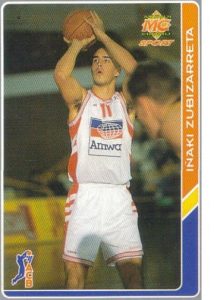 ACB-94-95. Inaki Zubizarreta Amway Zaragoza. Editorial Mundicromo. 📸: Francisco Romero López.