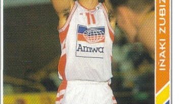 ACB-94-95. Inaki Zubizarreta Amway Zaragoza. Editorial Mundicromo. 📸: Francisco Romero López.