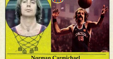 Norman Carmichael (F.C. Barcelona). 📸: Cromo-Montaje del Grupo de Facebook.