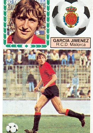 Liga 83-84. García Jiménez (R.C.D. Mallorca). Ediciones Este. Fotografía Toni Izaro.