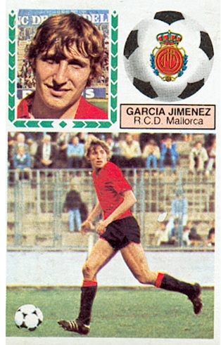 Liga 83-84. García Jiménez (R.C.D. Mallorca). Ediciones Este. Fotografía Toni Izaro.